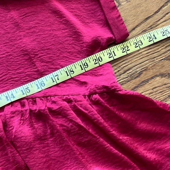 𝅺NWT Burgundy Babydoll Top Size Medium - Picture 9 of 11